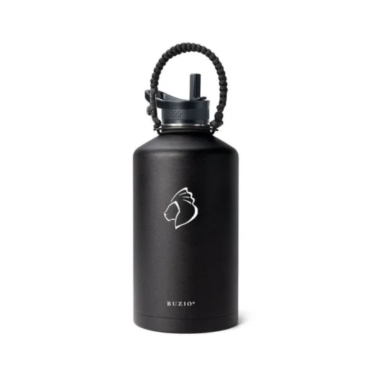 Buzio Paracord Carrier Strap Cord-Fits Wide Mouth Bottle - Black
